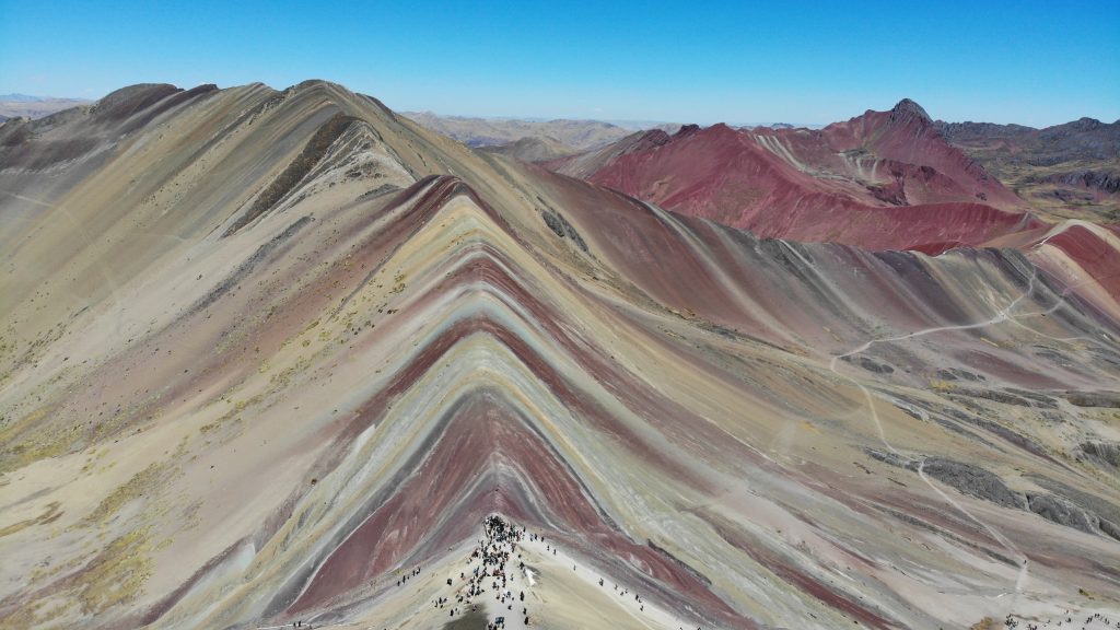 The infamous pink sand mountains of Peru